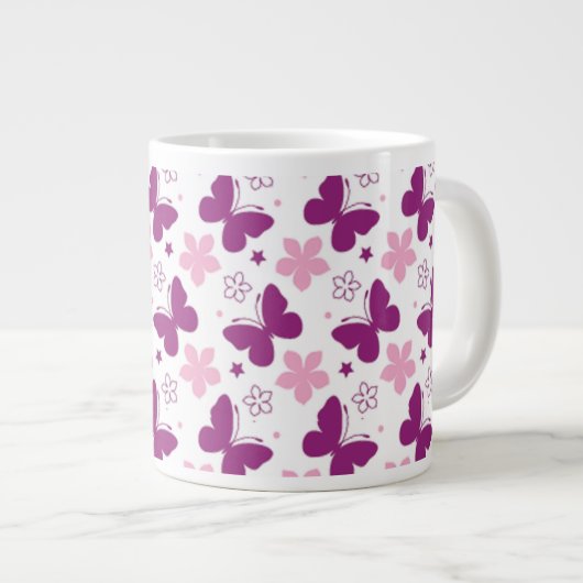 Schmetterlinge Jumbo-Tasse (Vorderseite Rechts)