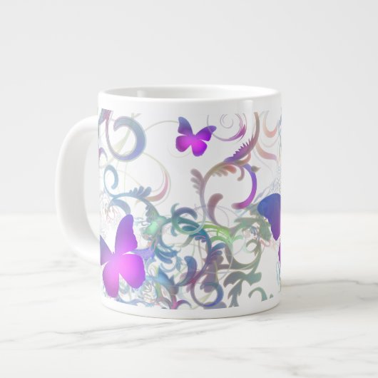 Schmetterlinge Jumbo-Tasse (Vorderseite Links)