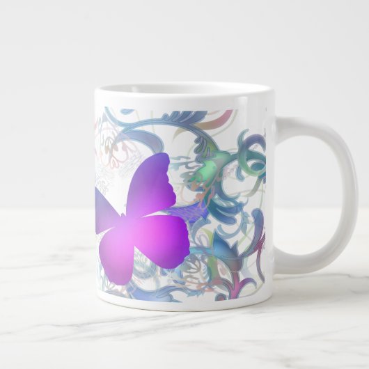 Schmetterlinge Jumbo-Tasse (Rechts)