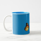 Schmetterlinge Kaffee-Tasse Zweifarbige Tasse (Links)