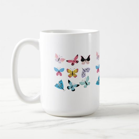 Schmetterlinge Kaffeetasse (Links)