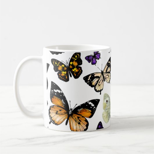 Schmetterlinge Kaffeetasse (Links)