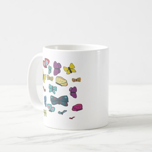 Schmetterlinge Kaffeetasse (Vorderseite Links)