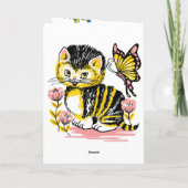 Schmetterlinge Karte (Rückseite)