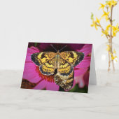 Schmetterlinge, Karte (Gelbe Blume)