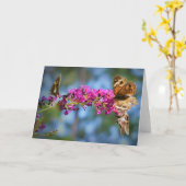 Schmetterlinge, Karte (Gelbe Blume)