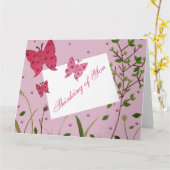 Schmetterlinge Karte (Gelbe Blume)