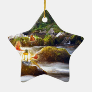 Schmetterlinge Keramik Ornament