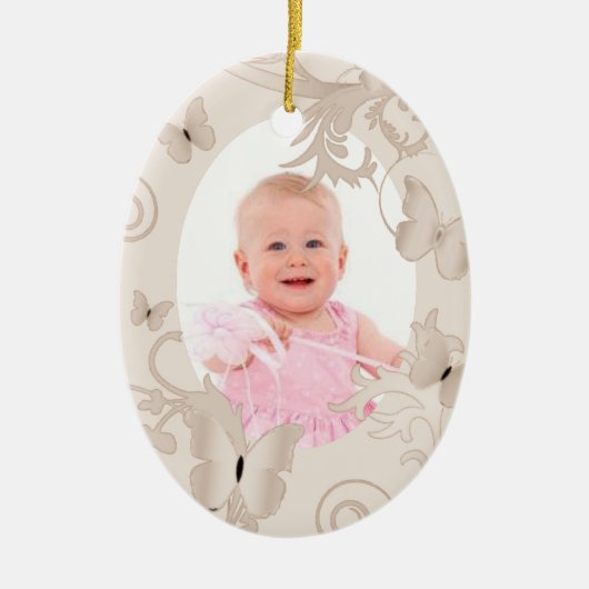 Schmetterlinge Keramik Ornament (Vorne)