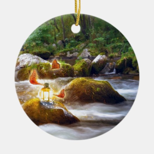 Schmetterlinge Keramik Ornament (Vorne)