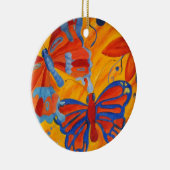 Schmetterlinge Keramik Ornament (Rechts)