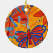 Schmetterlinge Keramik Ornament (Hinten)
