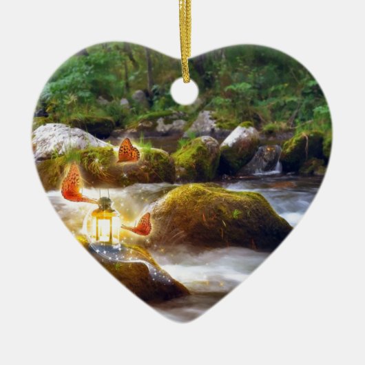 Schmetterlinge Keramikornament (Vorne)