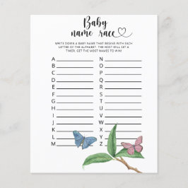 Schmetterlinge - Kindernamenspiel