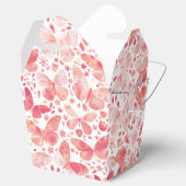 Schmetterlinge Korallenrosa Geschenkschachtel (Geöffnet)