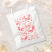 Schmetterlinge Korallenrosa Geschenktütchen (Ausgeschnitten)