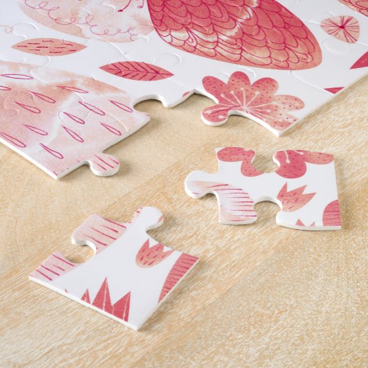 Schmetterlinge Korallenrosa Puzzle (Seite)