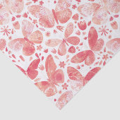 Schmetterlinge Korallenrosa Seidenpapier (Ausschnitt)