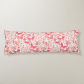 Schmetterlinge Korallenrosa Seitenschläferkissen (Rückseite)