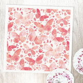 Schmetterlinge Korallenrosa Serviette