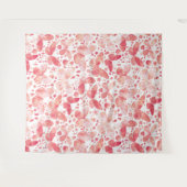 Schmetterlinge Korallenrosa Wandteppich (Vorderseite (Horizontal))