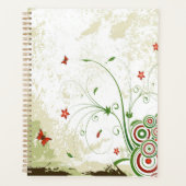Schmetterlinge, Kreise und Blume Planer (Vorderseite)