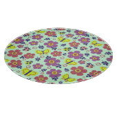 Schmetterlinge, Ladybugs, Blume und Blätter Schneidebrett (Ecke)