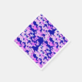 Schmetterlinge, Lavendel und dunkelblau Serviette (Ecke)