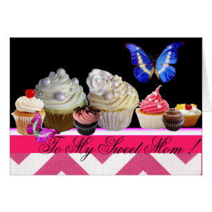 SCHMETTERLINGE LECKERE CUPCAKES SÜßE MUTTERTAG