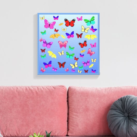 Schmetterlinge Leinwanddruck (Insitu (Wohnzimmer))
