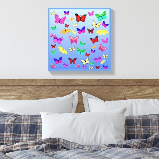 Schmetterlinge Leinwanddruck (Insitu (Schlafzimmer))