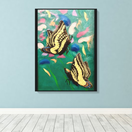 Schmetterlinge Leinwanddruck (Insitu (Holzboden))