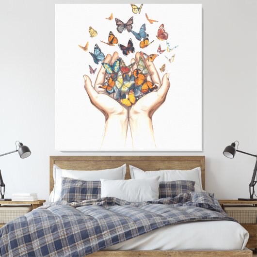 Schmetterlinge Leinwanddruck (Insitu (Schlafzimmer))