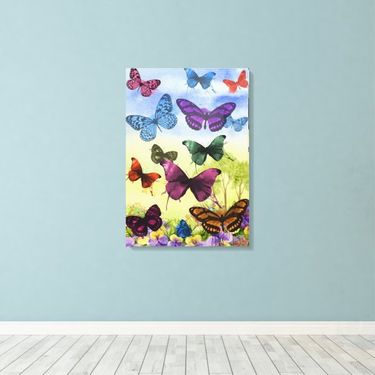 Schmetterlinge Leinwanddruck (Insitu (Holzboden))