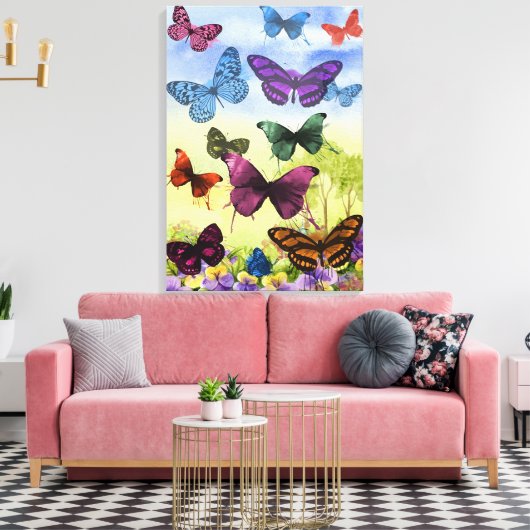 Schmetterlinge Leinwanddruck (Insitu (Wohnzimmer))