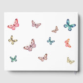 Schmetterlinge lieben Gedächtnisbeerdigung Foto Gästebuch (Rückseite)