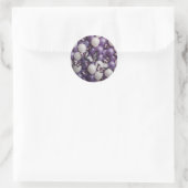 Schmetterlinge lila Weißballons Aufkleber (Tasche)