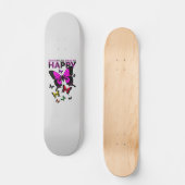 Schmetterlinge machen mich glücklich skateboard (Vorderseite)