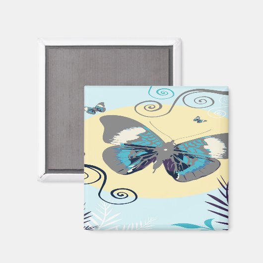 Schmetterlinge Magnet (Vorderseite/Rückseite)