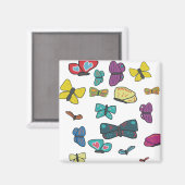 Schmetterlinge Magnet (Vorderseite/Rückseite)