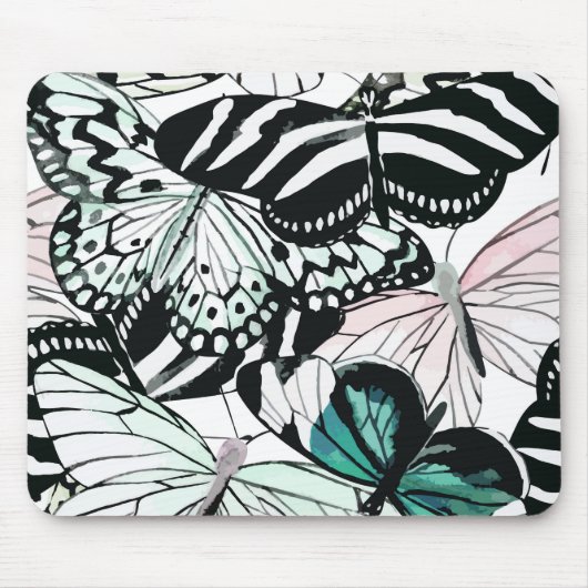 Schmetterlinge Maus Pad Mousepad (Vorne)