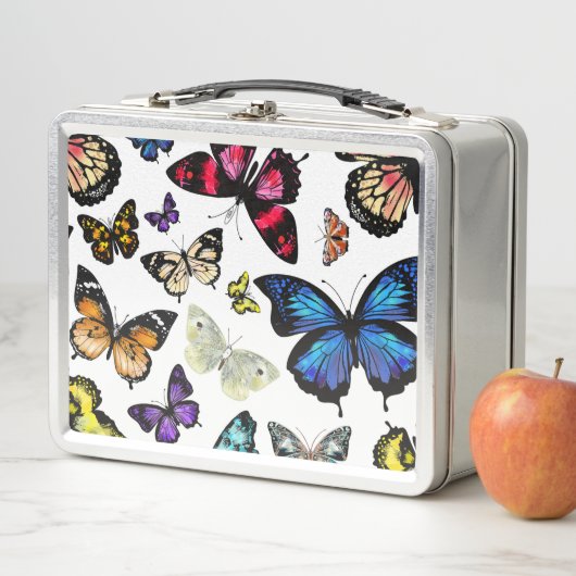 Schmetterlinge Metall Brotdose (Beispiel)