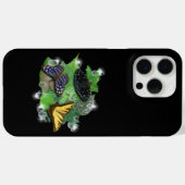 Schmetterlinge mit Blätter Raindrops Stars Case-Mate iPhone Hülle (Rückseite (Horizontal))