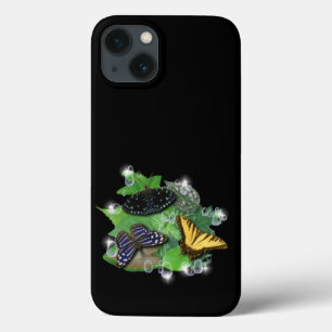 Schmetterlinge mit Blätter Raindrops Stars Case-Mate iPhone Hülle