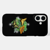 Schmetterlinge mit Leaf Raindrops und Stars Case-Mate iPhone Hülle (Rückseite (Horizontal))