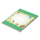 Schmetterlinge mit Milchprodukten Notizblock (Rotiert)