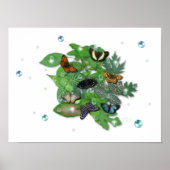 Schmetterlinge, mit wem, Regentropfen Perlen Poster (Vorne)