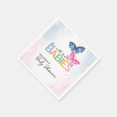 Schmetterlinge mit zwei Babydusche Serviette (Ecke)