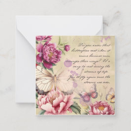 Schmetterlinge Mitteilungskarte