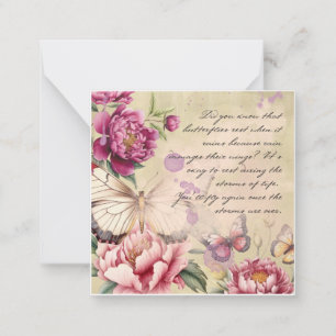 Schmetterlinge Mitteilungskarte